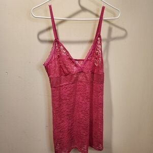 GILLIGAN & O'MALLEY Pink lace lengerie size L